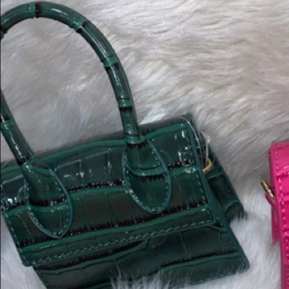 Mini Green Crocodile bag